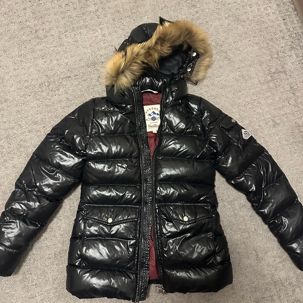 Pyrenex down winter coat with fur